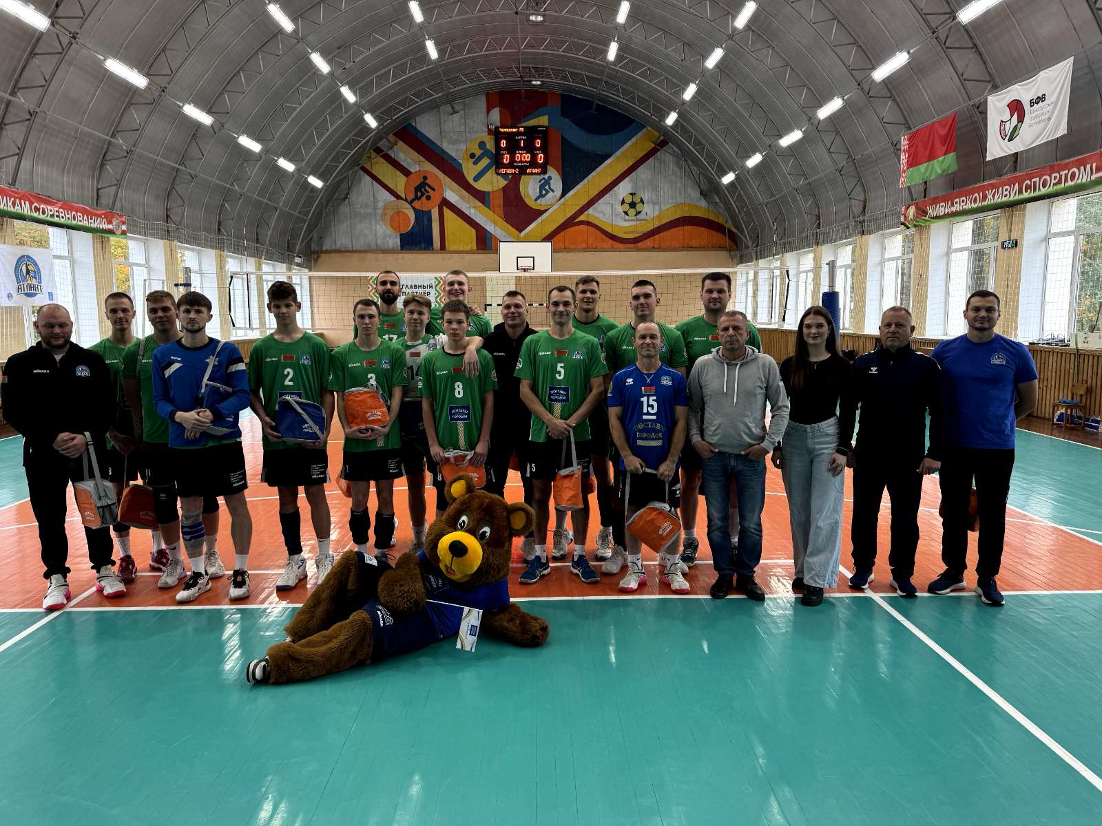 ОАО Поставский молочный завод поддержал ВК Атлант на открытие нового сезона